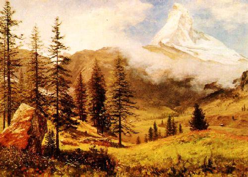 Albert Bierstadt The Matterhorn Norge oil painting art